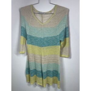 Two one two New York Open Weave Bathing‎ Suit Coverup Small Mermaid Colors